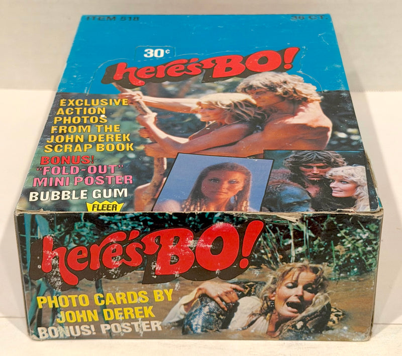 1981 Here's Bo Photos Bubble Gum Full 36CT Trading Card Wax Box Fleer