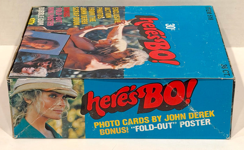 1981 Here's Bo Photos Bubble Gum Full 36CT Trading Card Wax Box Fleer