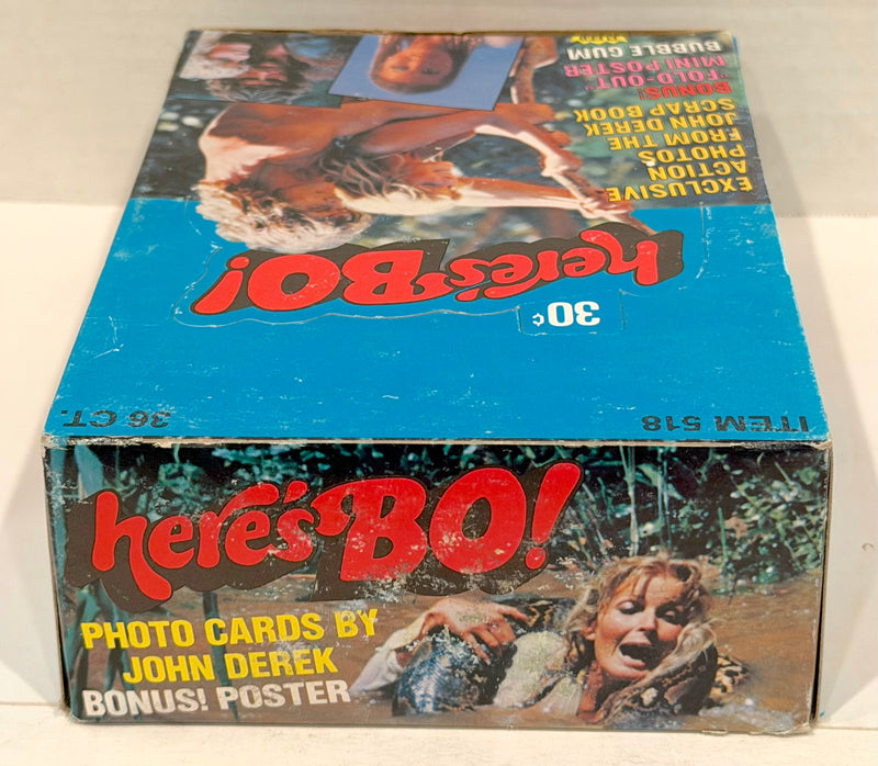 1981 Here's Bo Photos Bubble Gum Full 36CT Trading Card Wax Box Fleer