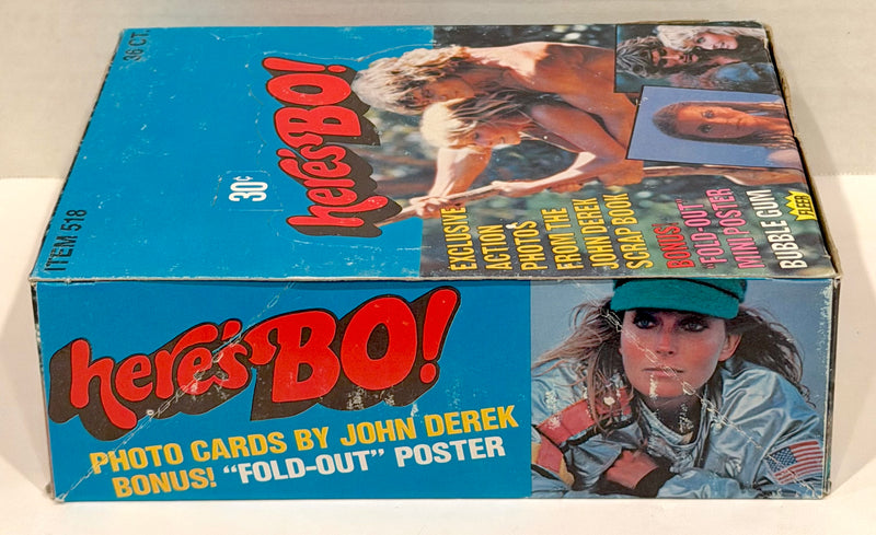 1981 Here's Bo Photos Bubble Gum Full 36CT Trading Card Wax Box Fleer