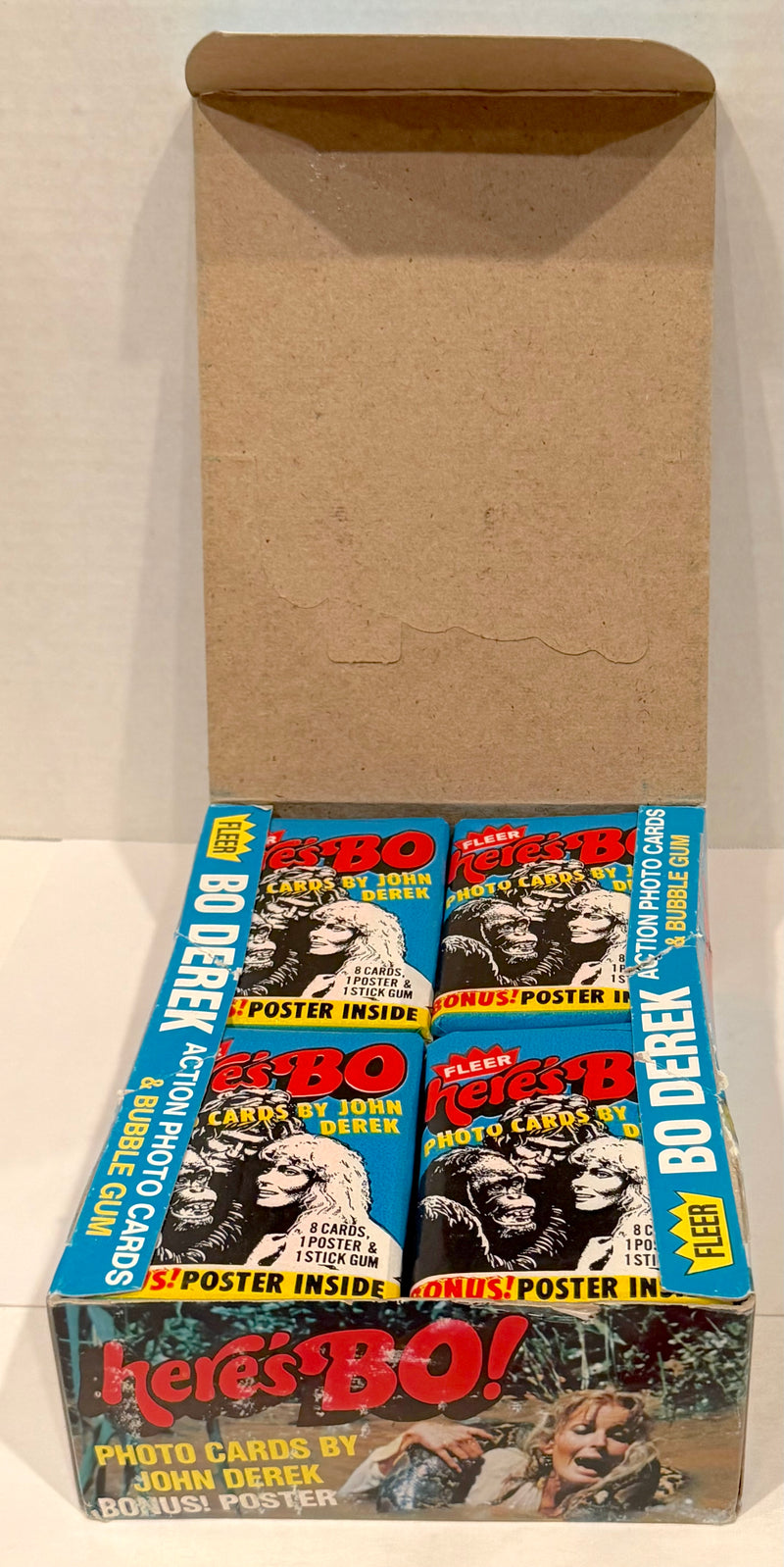 1981 Here's Bo Photos Bubble Gum Full 36CT Trading Card Wax Box Fleer