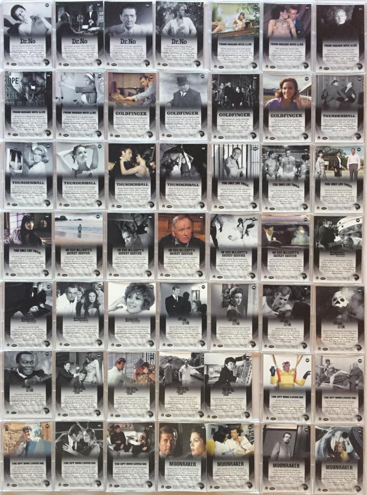 James Bond 50th Anniversary Series Two Gold Sparkle Parallel Chase Card Set   - TvMovieCards.com