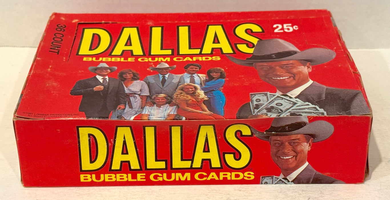 1981 Dallas TV Show Donruss Vintage Wax Trading Card Box FULL 36 Packs