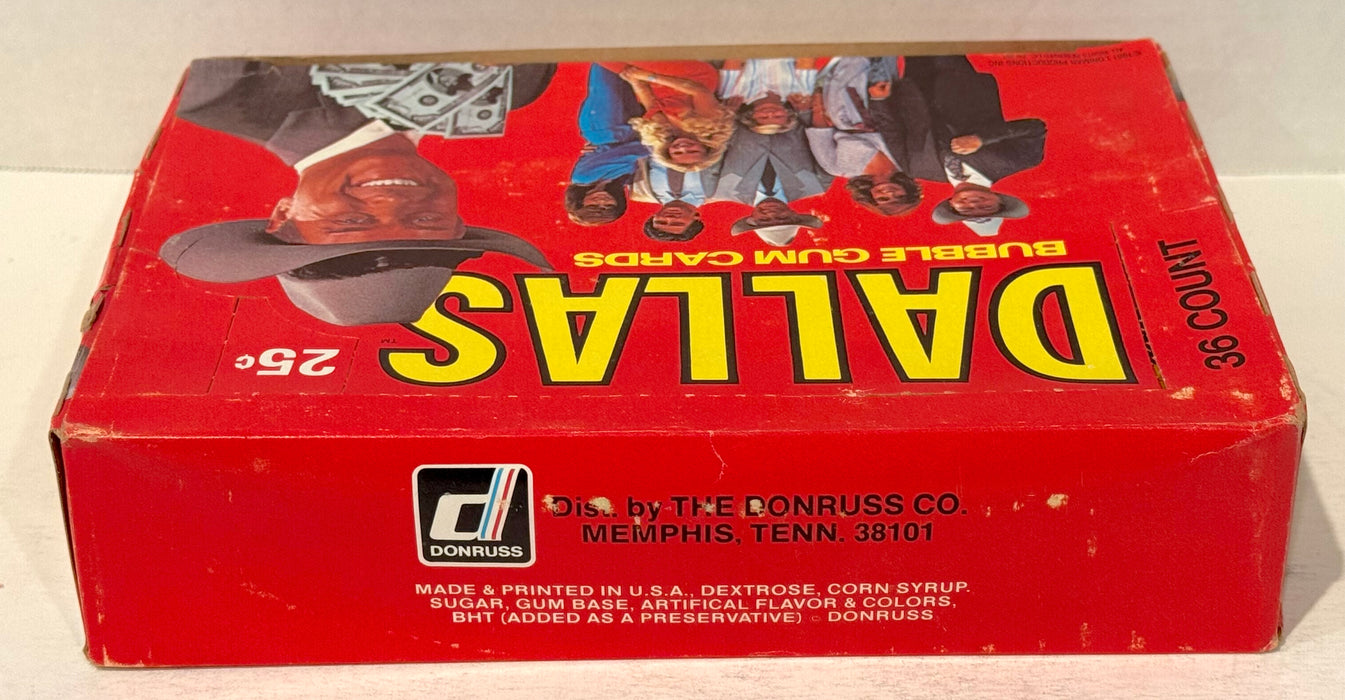 1981 Dallas TV Show Donruss Vintage Wax Trading Card Box FULL 36 Packs
