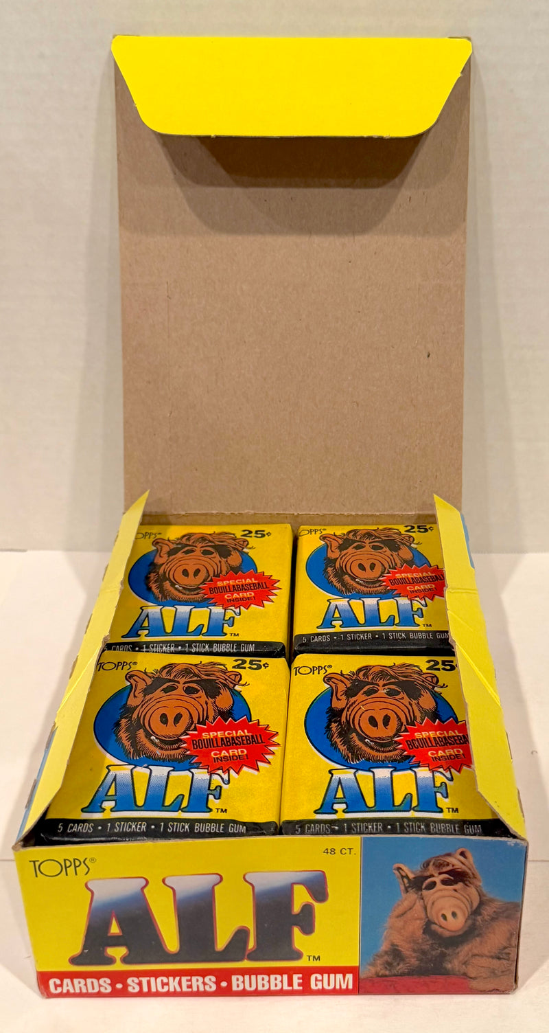 Alf Series 1 Vintage Bubble Gum Wax Trading Card Box 48 Packs Topps 1987 FULL