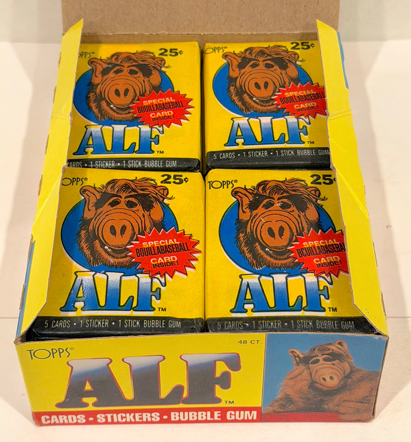 Alf Series 1 Vintage Bubble Gum Wax Trading Card Box 48 Packs Topps 1987 FULL