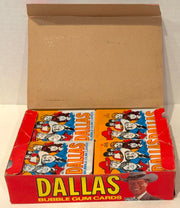 1981 Dallas TV Show Donruss Vintage Wax Trading Card Box FULL 36 Packs - TvMovieCards.com
