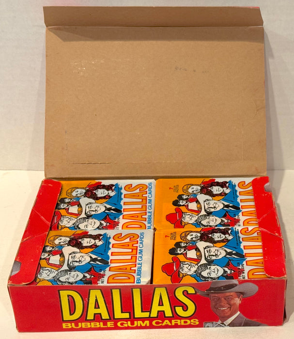 1981 Dallas TV Show Donruss Vintage Wax Trading Card Box FULL 36 Packs