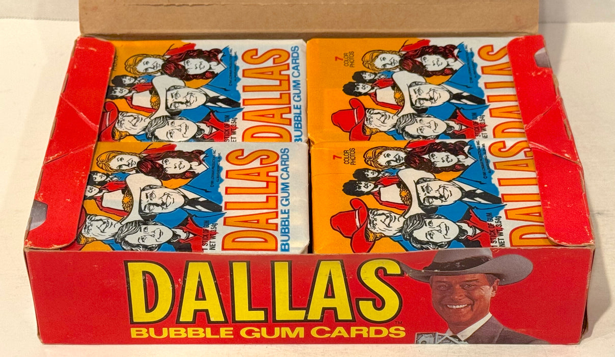 1981 Dallas TV Show Donruss Vintage Wax Trading Card Box FULL 36 Packs