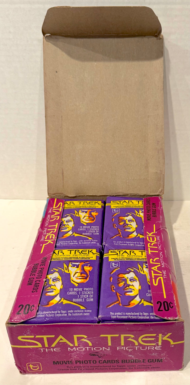 1979 Star Trek The Motion Picture Vintage Wax Trading Card Box Full 36 Packs - TvMovieCards.com