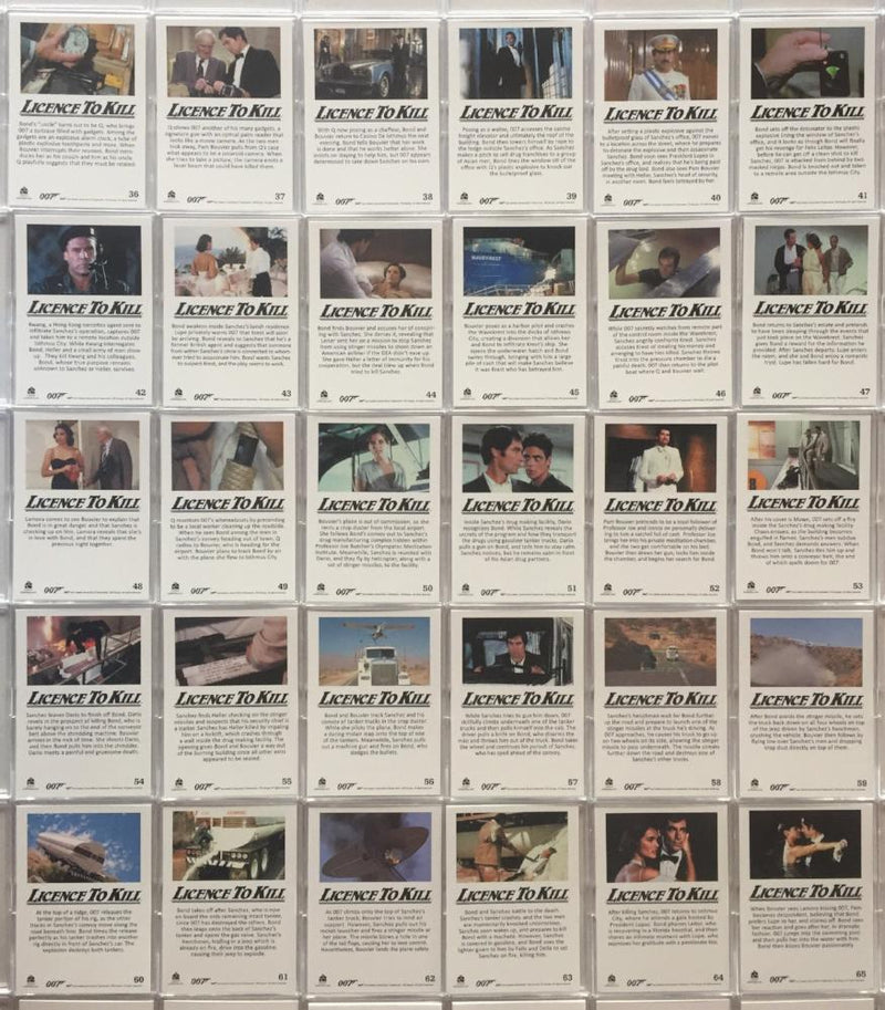 James Bond Classics 2016 Licence To Kill Throwback Card Set 65 Cards   - TvMovieCards.com