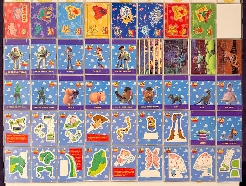 1995 Toy Story Series 1 Chase Insert Puzzple Trading Card Set 44 Cards Skybox