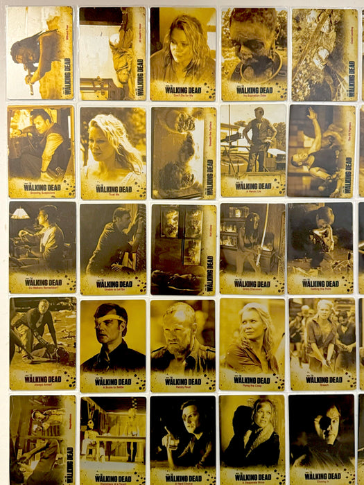 Walking Dead Season 3 Part 2 Gold Metal Variant Complete Trading Card Set of 72   - TvMovieCards.com