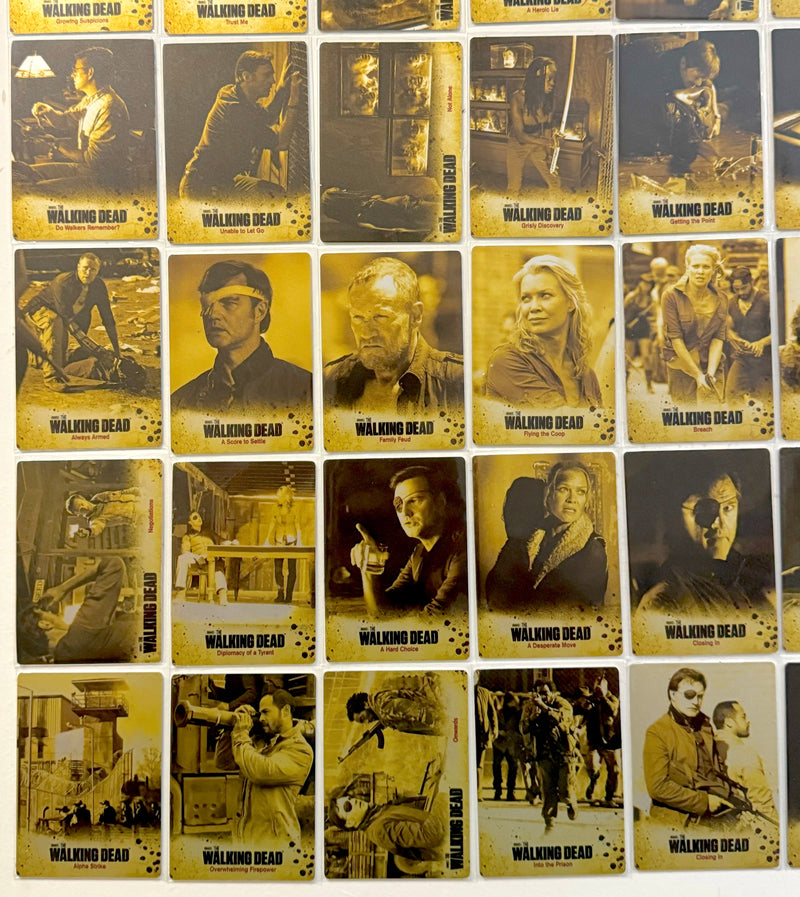 Walking Dead Season 3 Part 2 Gold Metal Variant Complete Trading Card Set of 72   - TvMovieCards.com