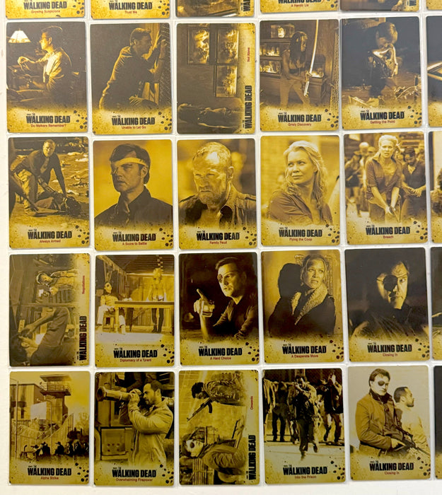 Walking Dead Season 3 Part 2 Gold Metal Variant Complete Trading Card Set of 72   - TvMovieCards.com