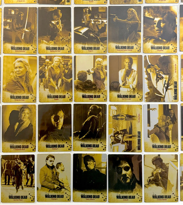 Walking Dead Season 3 Part 2 Gold Metal Variant Complete Trading Card Set of 72   - TvMovieCards.com