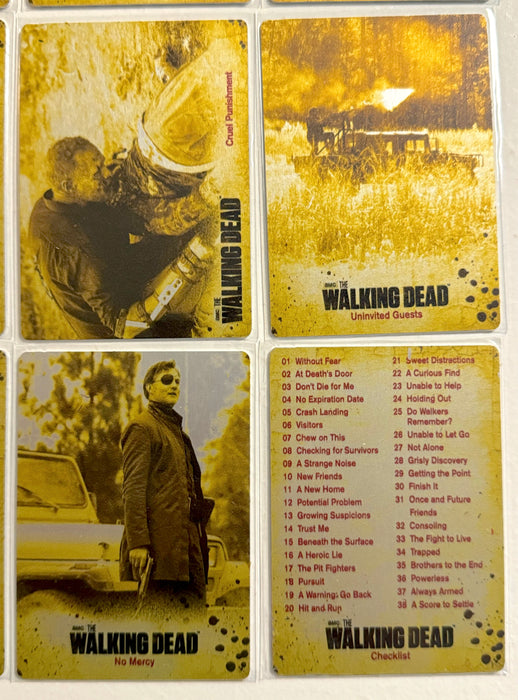 Walking Dead Season 3 Part 2 Gold Metal Variant Complete Trading Card Set of 72   - TvMovieCards.com