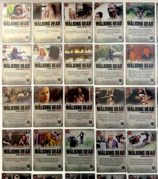 Walking Dead Season 3 Part 2 Gold Metal Variant Complete Trading Card Set of 72   - TvMovieCards.com