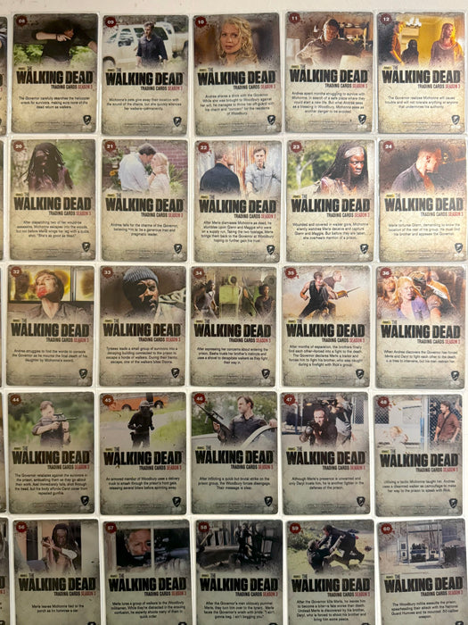 Walking Dead Season 3 Part 2 Gold Metal Variant Complete Trading Card Set of 72   - TvMovieCards.com