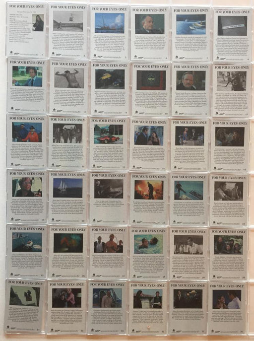 James Bond Archives 2017 Final Edition For Your Eyes Only Throwback 36 Card Set   - TvMovieCards.com