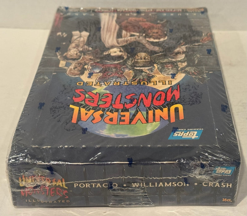 1994 Universal Monsters Illustrated Trading Card Box 36 Pack Factory Sealed Topp