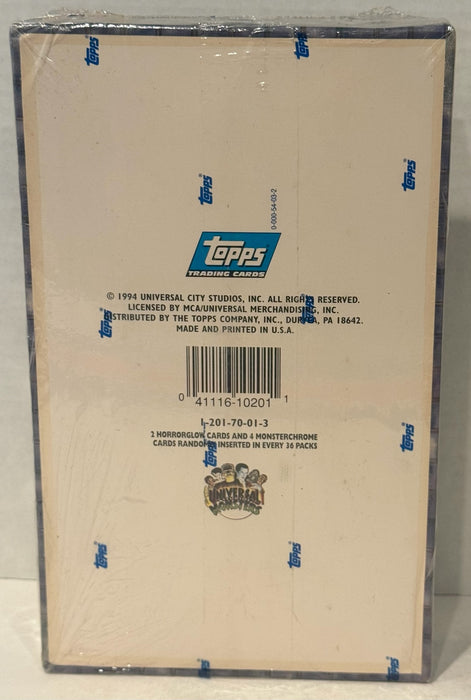 1994 Universal Monsters Illustrated Trading Card Box 36 Pack Factory Sealed Topp