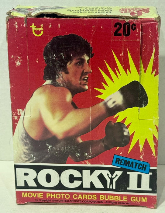1979 Topps Rocky II Rematch Movie Vintage FULL 36 Pack Trading Card Box