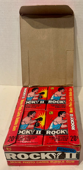1979 Topps Rocky II Rematch Movie Vintage FULL 36 Pack Trading Card Box