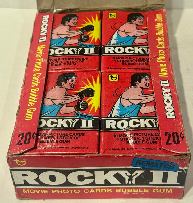1979 Topps Rocky II Rematch Movie Vintage FULL 36 Pack Trading Card Box