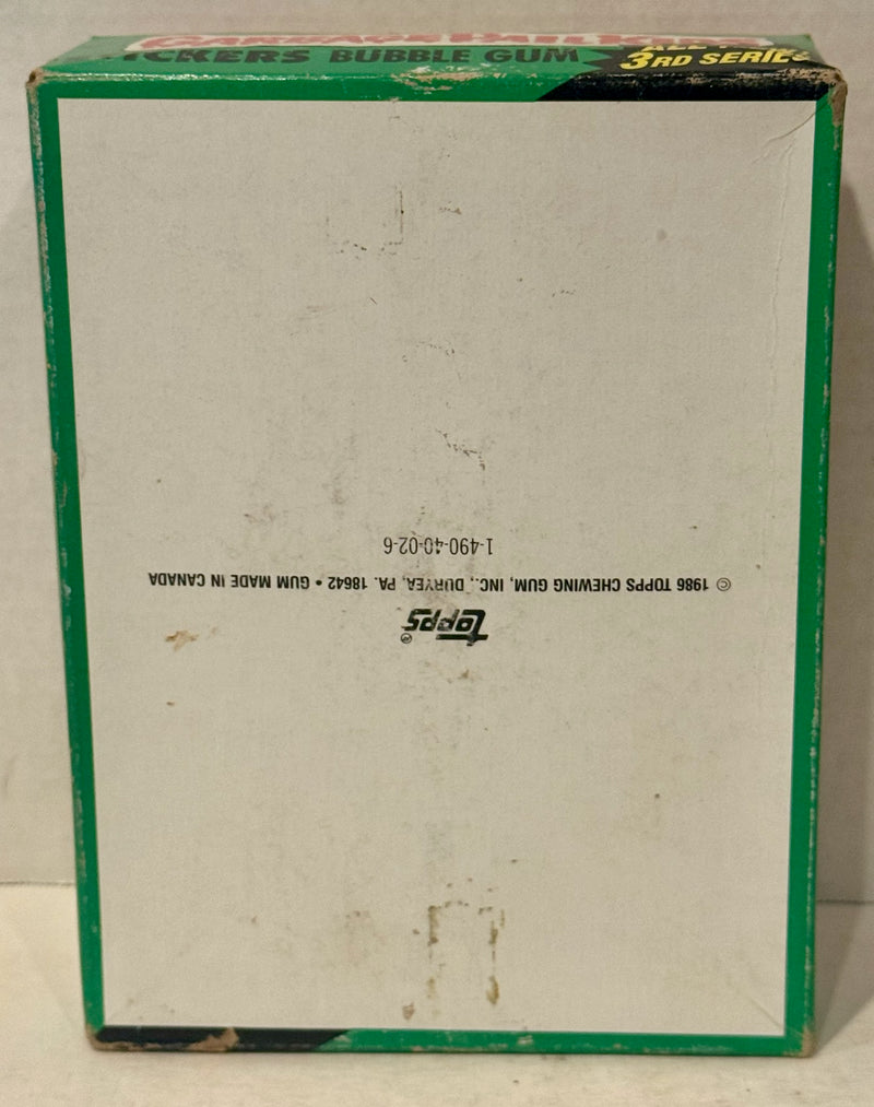 Garbage Pail Kids GPK 3rd Series Sticker Card Wax Box 48 Sealed Packs FULL - TvMovieCards.com