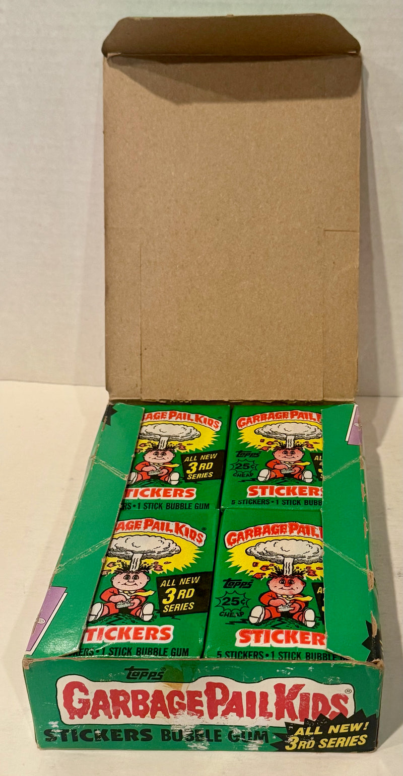Garbage Pail Kids GPK 3rd Series Sticker Card Wax Box 48 Sealed Packs FULL - TvMovieCards.com