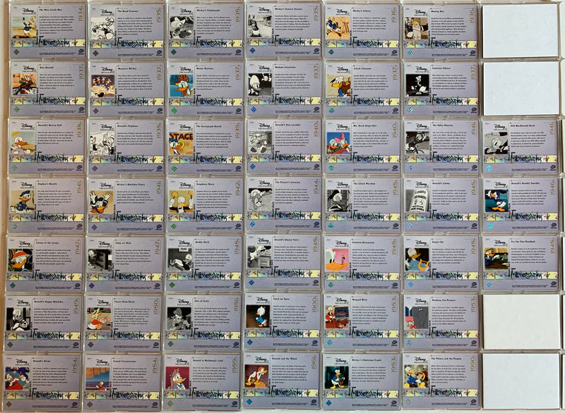 Disney Treasures Series 2 Donald Duck Filmography Chase Card Set DD1 thru DD45   - TvMovieCards.com