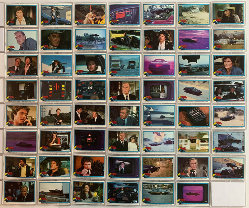 Knight Rider TV Show Vintage Card Set 55 Cards Donruss 1983   - TvMovieCards.com