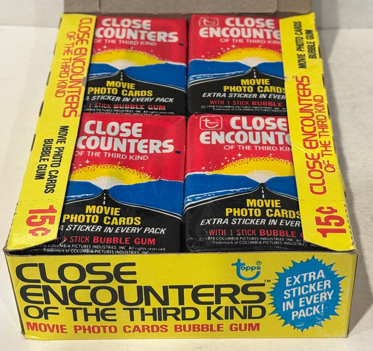 1978 Close Encounters Third Kind Wax Vintage Trading Card Box 36 Packs Topps