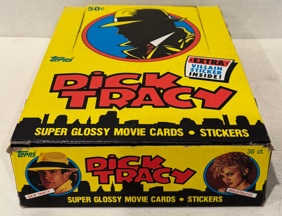 Dick Tracy The Movie Trading Card Box 36 Packs Topps 1990 FULL