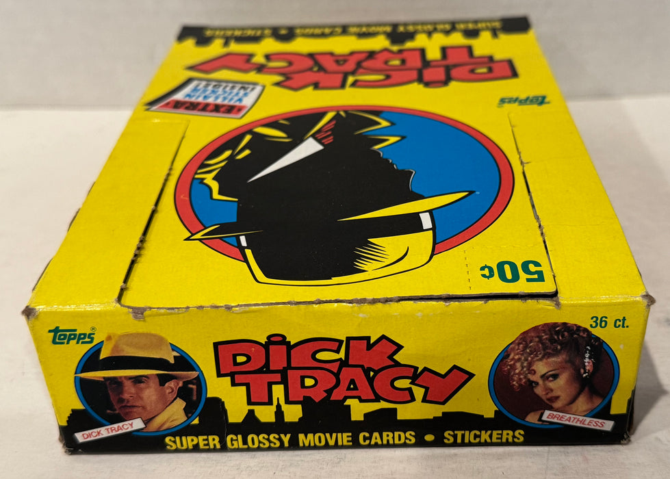 Dick Tracy The Movie Trading Card Box 36 Packs Topps 1990 FULL