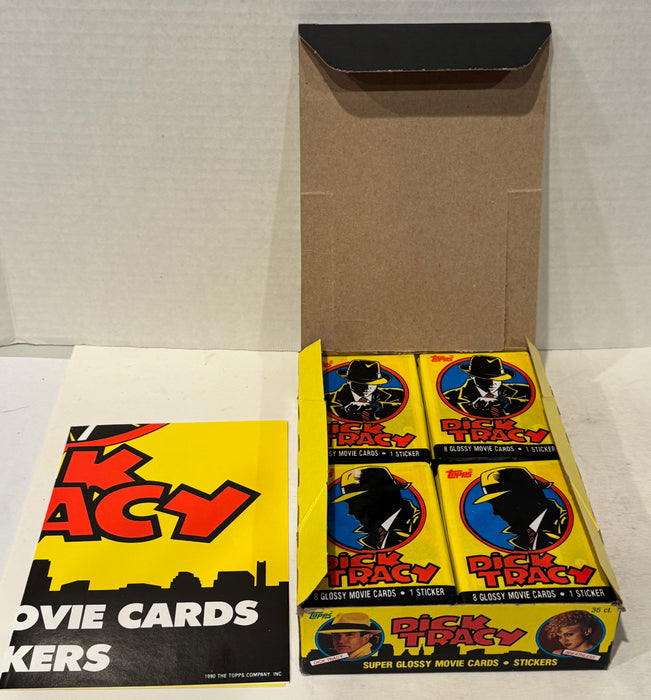 Dick Tracy The Movie Trading Card Box 36 Packs Topps 1990 FULL