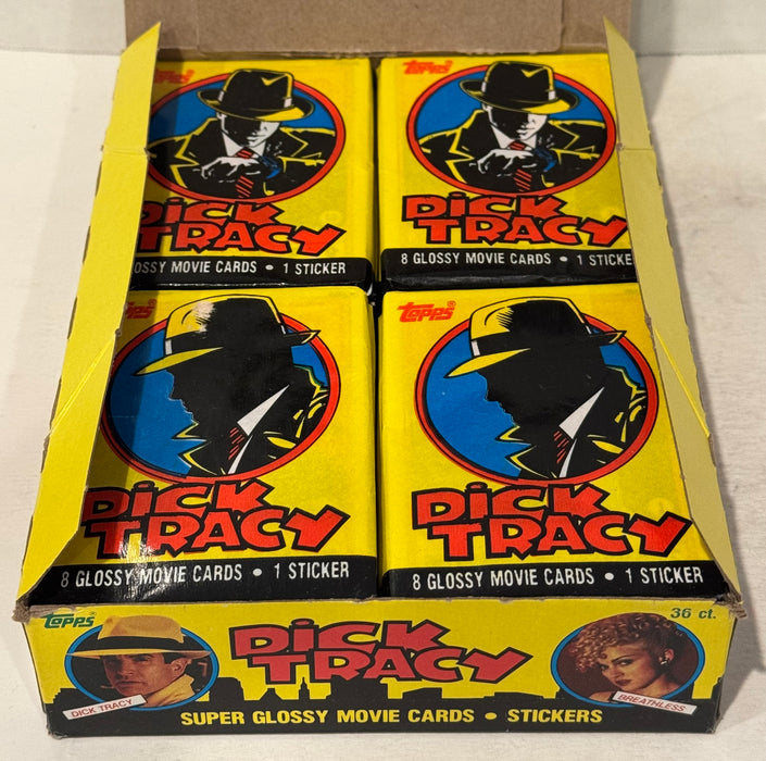 Dick Tracy The Movie Trading Card Box 36 Packs Topps 1990 FULL