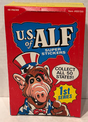Alf Series 1 & 2 US of Alf Wax Trading Card Box 144 Packs Topps 1987 FULL - TvMovieCards.com