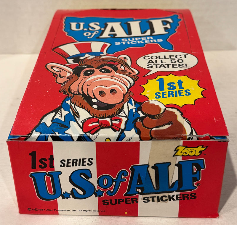Alf Series 1 & 2 US of Alf Wax Trading Card Box 144 Packs Topps 1987 FULL - TvMovieCards.com