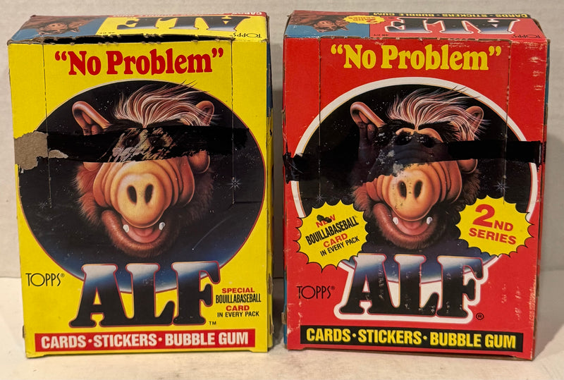 Alf Series 1 & 2 US of Alf Wax Trading Card Box 144 Packs Topps 1987 FULL - TvMovieCards.com