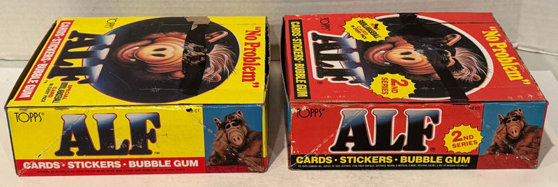Alf Series 1 & 2 US of Alf Wax Trading Card Box 144 Packs Topps 1987 FULL - TvMovieCards.com