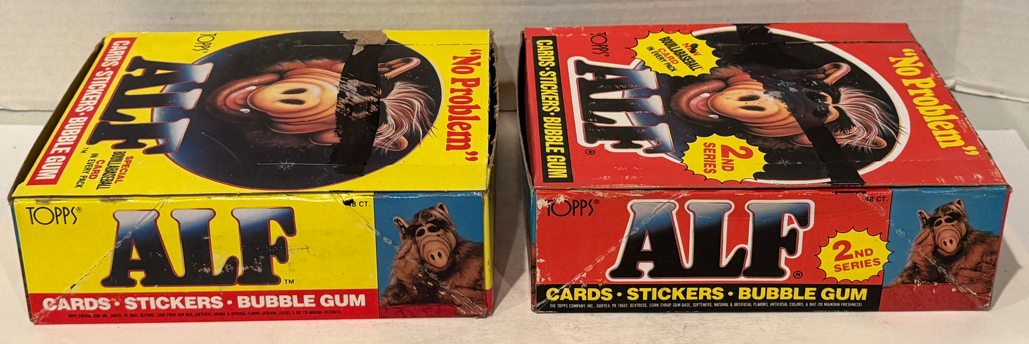 Alf Series 1 & 2 US of Alf Wax Trading Card Box 144 Packs Topps 1987 FULL