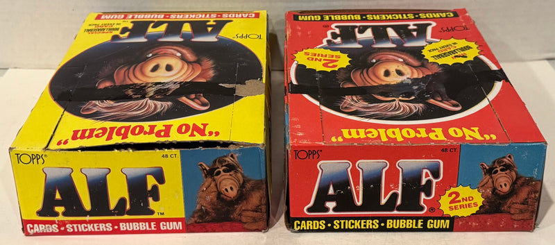 Alf Series 1 & 2 US of Alf Wax Trading Card Box 144 Packs Topps 1987 FULL - TvMovieCards.com
