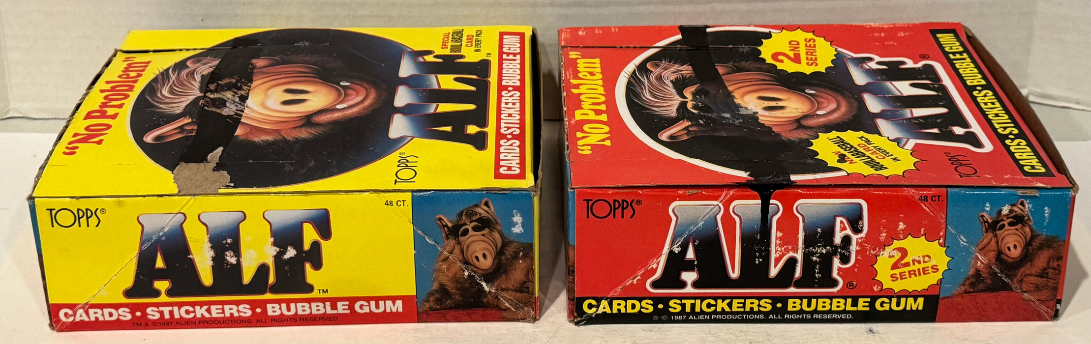 Alf Series 1 & 2 US of Alf Wax Trading Card Box 144 Packs Topps 1987 FULL
