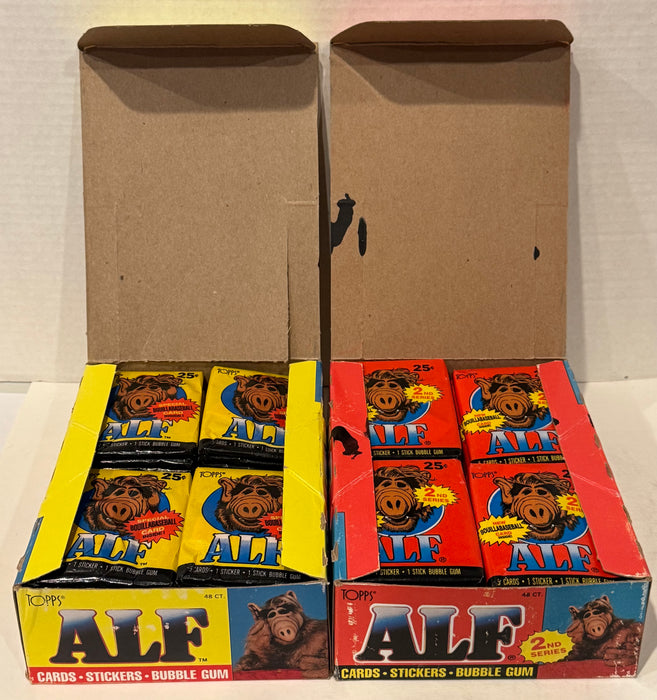 Alf Series 1 & 2 US of Alf Wax Trading Card Box 144 Packs Topps 1987 FULL