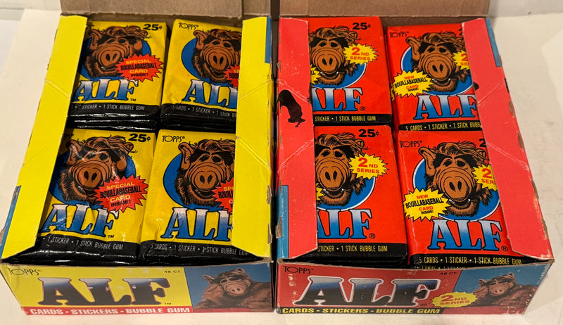 Alf Series 1 & 2 US of Alf Wax Trading Card Box 144 Packs Topps 1987 FULL - TvMovieCards.com