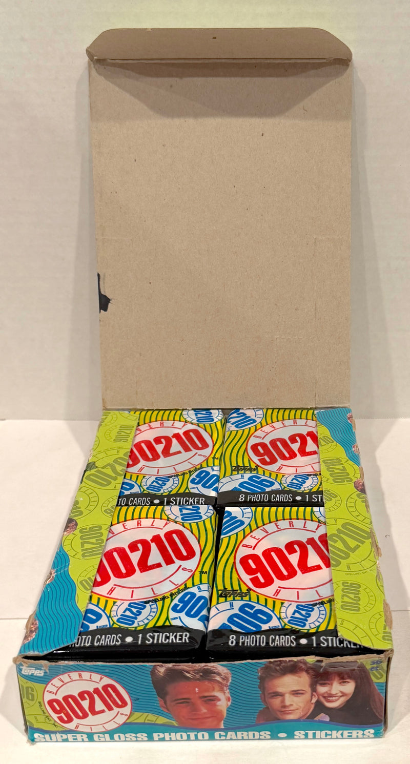 Beverly Hills 90210 TV Show Vintage Card Box 36 Packs Topps 1991 Luke Perry