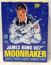 1979 James Bond 007 Moonraker Movie FULL 36 Wax Pack Trading Card Box Topps - TvMovieCards.com