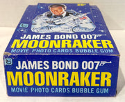 1979 James Bond 007 Moonraker Movie FULL 36 Wax Pack Trading Card Box Topps - TvMovieCards.com